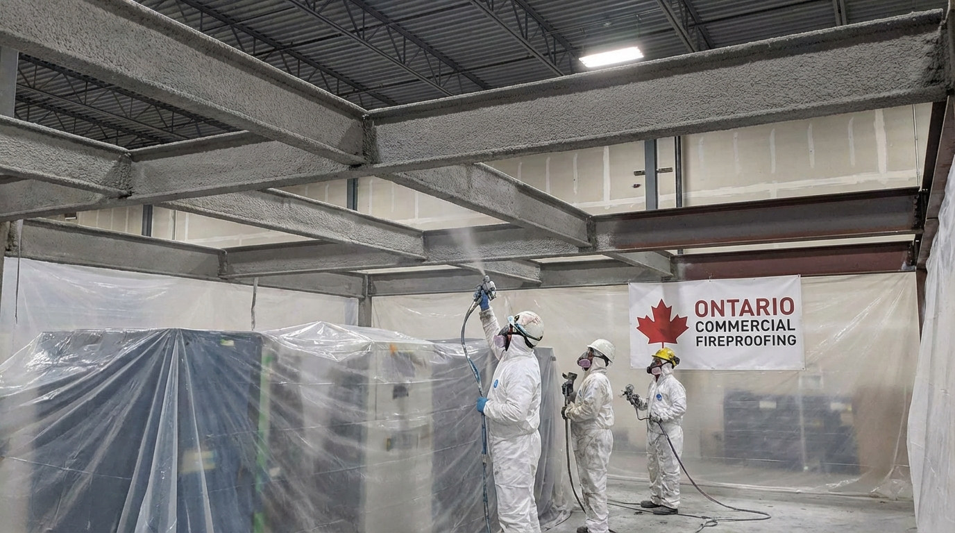 Fireproofing paint vs spray applied cementitious Ontario?