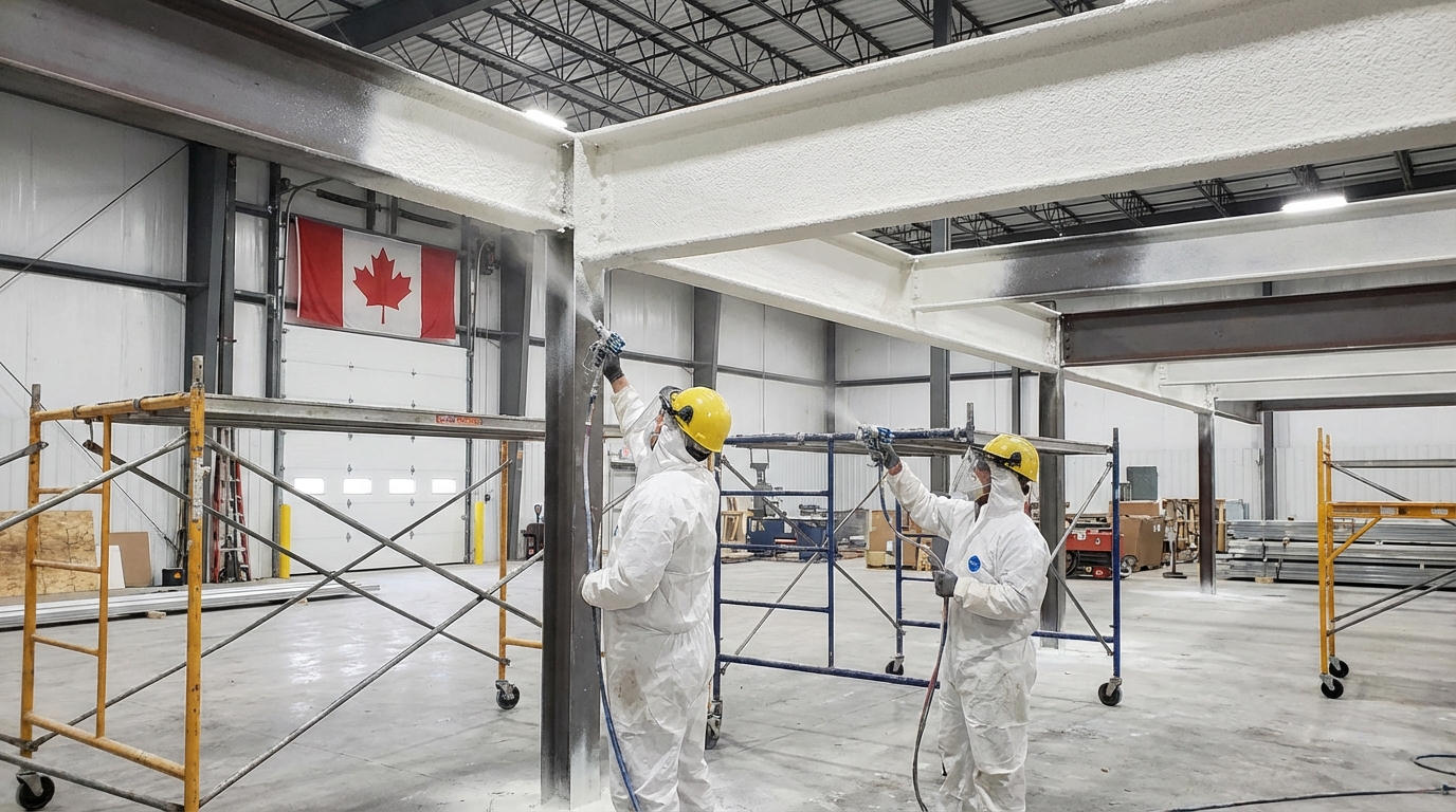 Warehouse fireproofing Ontario steel beam protection?