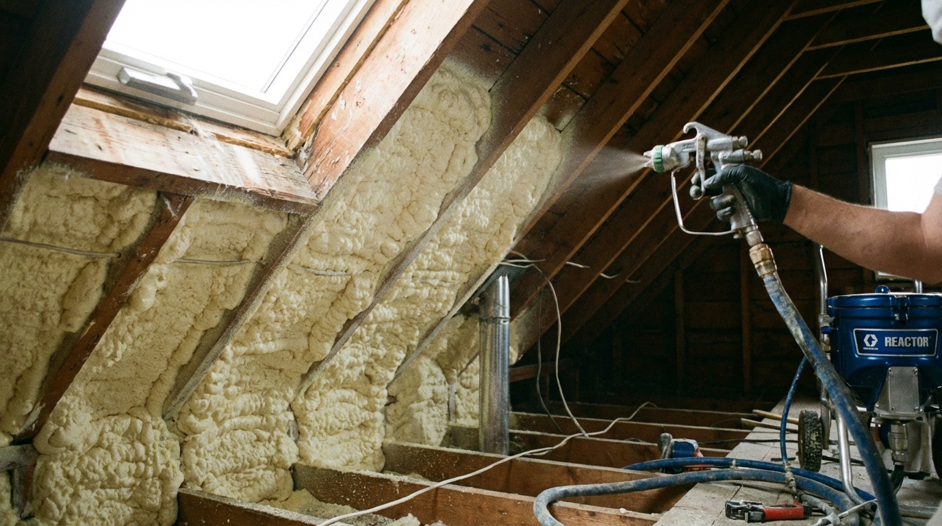 Cottage insulation Northern Ontario spray foam benefits detail - Spray Foam Kings, Ontario