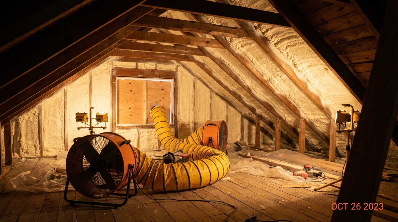 Can I Sleep in My House After Spray Foam Insulation?